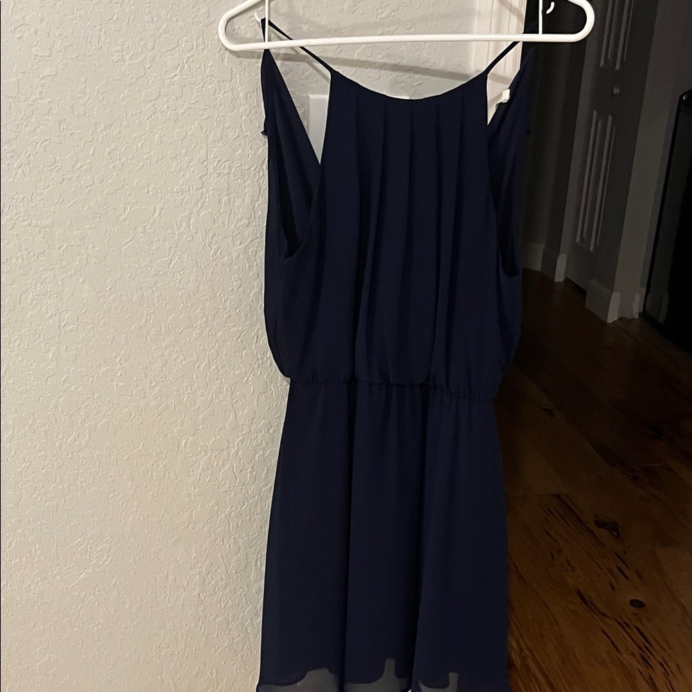 Lush Deep Blue Midi Dress